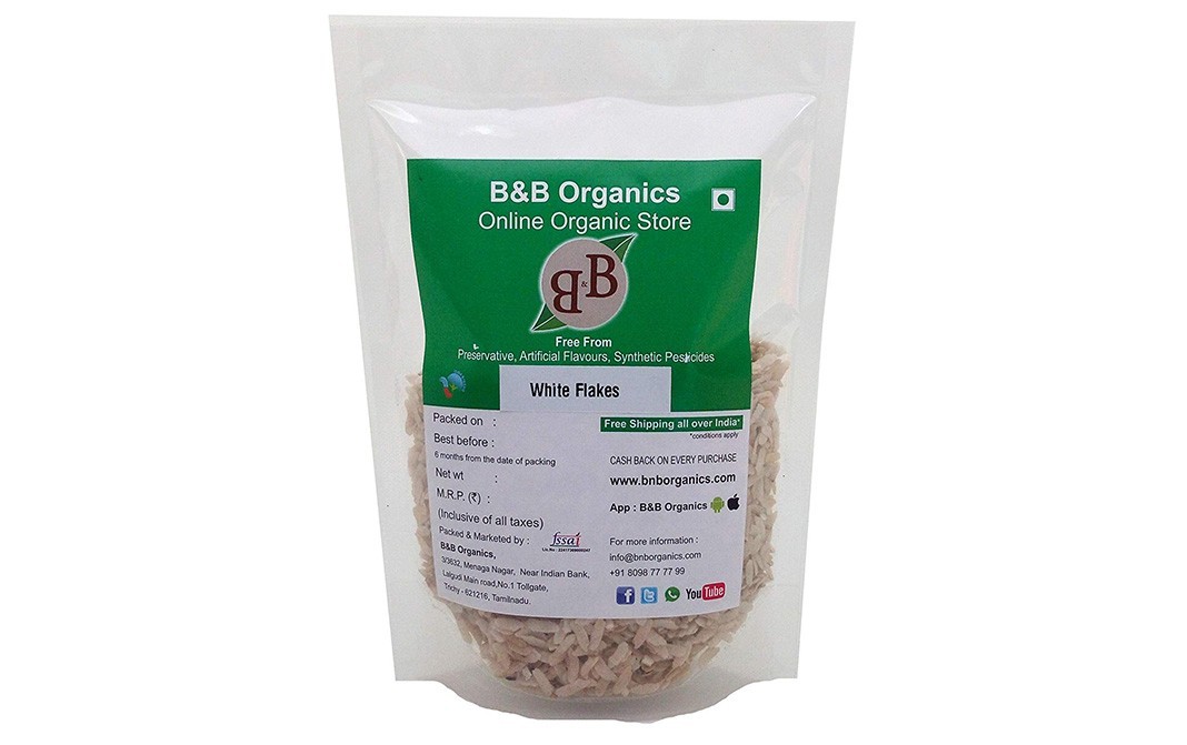 B&B Organics White Flakes    Pack  1 kilogram